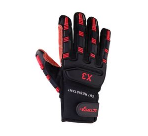 Guante impacto Kevlar anticorte X3 negro