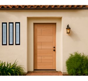 Puerta Llaima 7 panel crudo madera pino radiata 85x200 cm