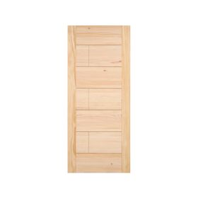 Puerta Llaima 7 panel crudo madera pino radiata 80x200 cm