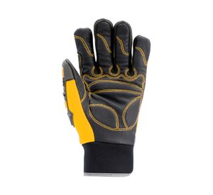 Guante poliéster X10 térmico amarillo