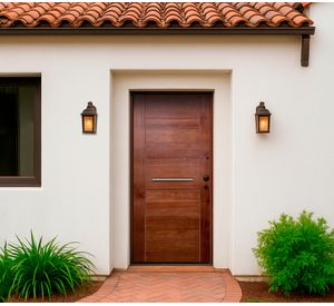 Puerta Turín 7 Panel pintada madera pino radiata 75x200 cm