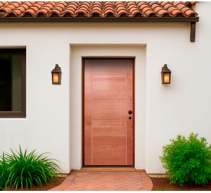 Puerta Turín 7 Panel crudo madera pino radiata 80x200 cm