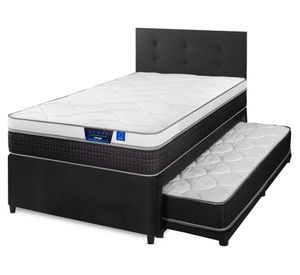 Diván Nexus 1.5 plazas + respaldo Royal negro