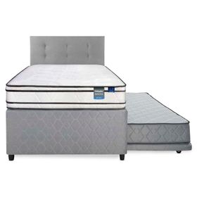 Diván Innova 1.5 plazas box + respaldo Royal gris