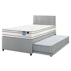 Diván Innova 1.5 plazas box + respaldo Royal gris