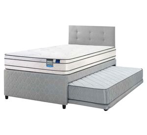 Diván Innova 1.5 plazas box + respaldo Royal gris