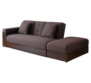 Sofá cama 3 cuerpos Alaska lino café