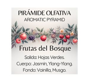 Velas aroma frutos del bosque 140 g