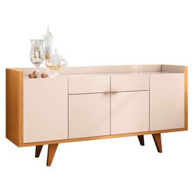 Buffet Sinfonía off white/canela 79x160x40 cm