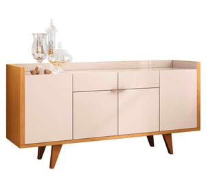 Buffet Sinfonía off white/canela 79x160x40 cm
