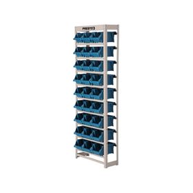 Rack 27x53x150 cm con 27 cajas organizadoras