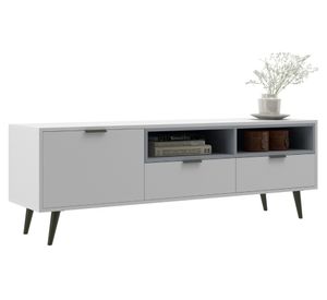 Rack TV 65" Lisboa blanco/gris