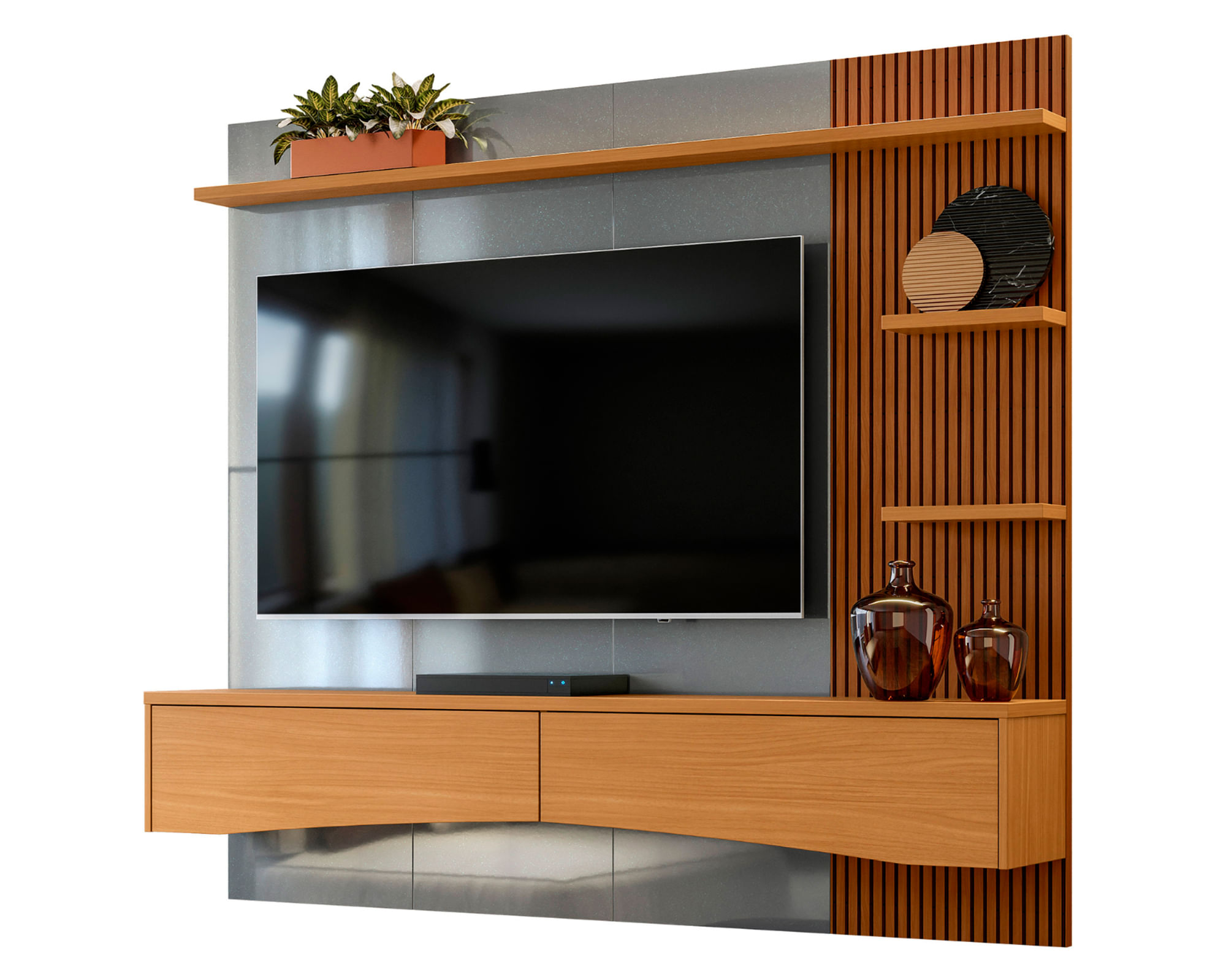 Onessta Panel TV 65" Europa gris/café