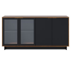 Buffet Vittoria negro/café 80.3x160x42.8 cm