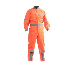 Overol poplín con cinta naranjo