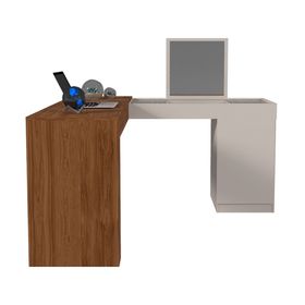 Tocador Star café/blanco 1 puerta