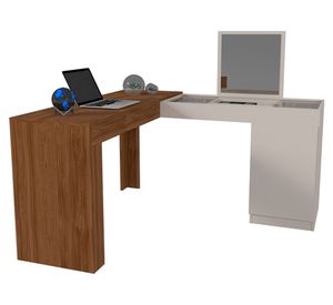 Tocador Star café/blanco 1 puerta