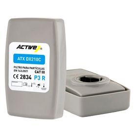 Filtro máscara de gas partículas y olores DX210C gris