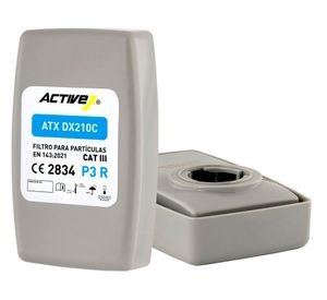Filtro máscara de gas partículas y olores DX210C gris