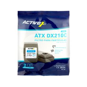 Filtro máscara de gas partículas y olores DX210C gris