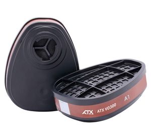 Filtro máscaras de gas vapores orgánicos VO300 café