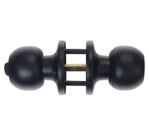 Cerradura pomo + 3 bisagras negro