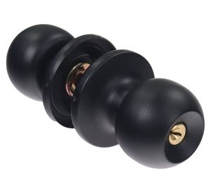 Cerradura pomo + 3 bisagras negro