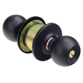 Cerradura perilla esférica negro