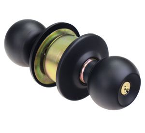 Cerradura perilla esférica negro