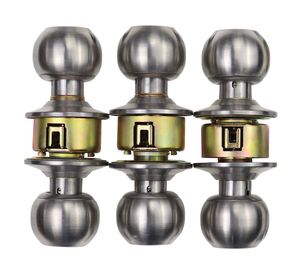 Set 3 cerraduras perilla Pomo plata