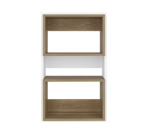 Repisa de baño Eco blanco/fresno 75.3x45x18.9 cm