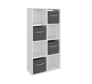Biblioteca organizadora Cubik + 4 cubos gris