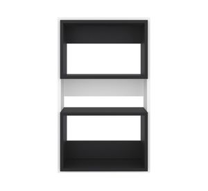 Repisa de baño Eco blanco/wengué 75.3x45x18.9 cm