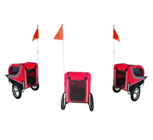 Carro trailer mascotas rojo