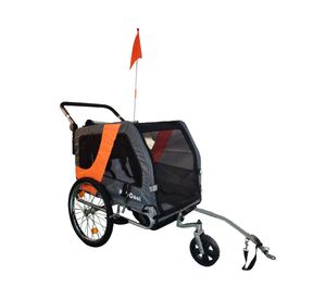 Carro jogger trailer single gris