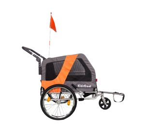 Carro jogger trailer single gris