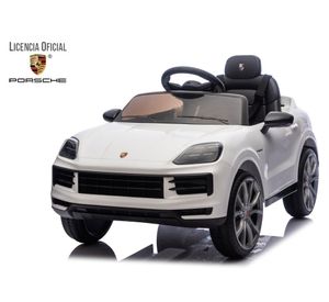Auto batería Porsche Cayenne 2 motores blanco