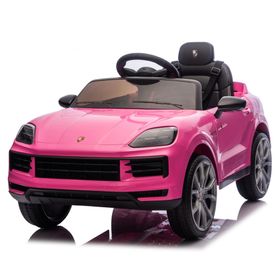 Auto batería Porsche Cayenne 2 motores rosa