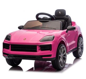 Auto batería Porsche Cayenne 2 motores rosa