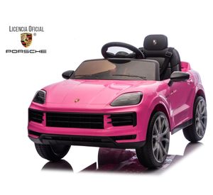 Auto batería Porsche Cayenne 2 motores rosa