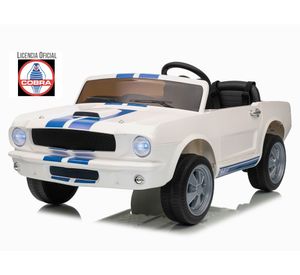 Auto batería Shelby racer blanco