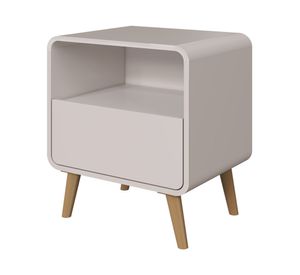 Velador Retro 1 cajón roble claro