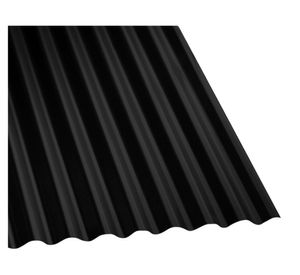 Teja acero pintado acanalado 3-4 P11 0.35 mm 85.1x250 cm negro