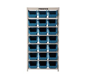 Estante organizador cajas 150x75x34 cm gris claro