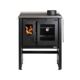 Cocina a leña Ares 70 charcoal + kit de instalación