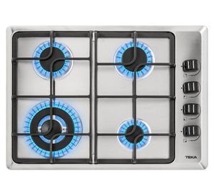 Encimera a gas licuado HLX 541 KBB0C IX 4 quemadores