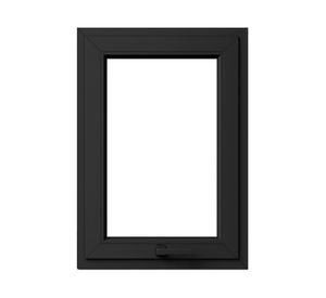 Ventana proyectante PVC alemán termopanel Blindex 50x50 cm antracita