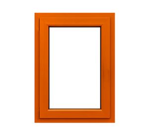 Ventana fija PVC alemán termopanel Blindex 120x70 cm roble