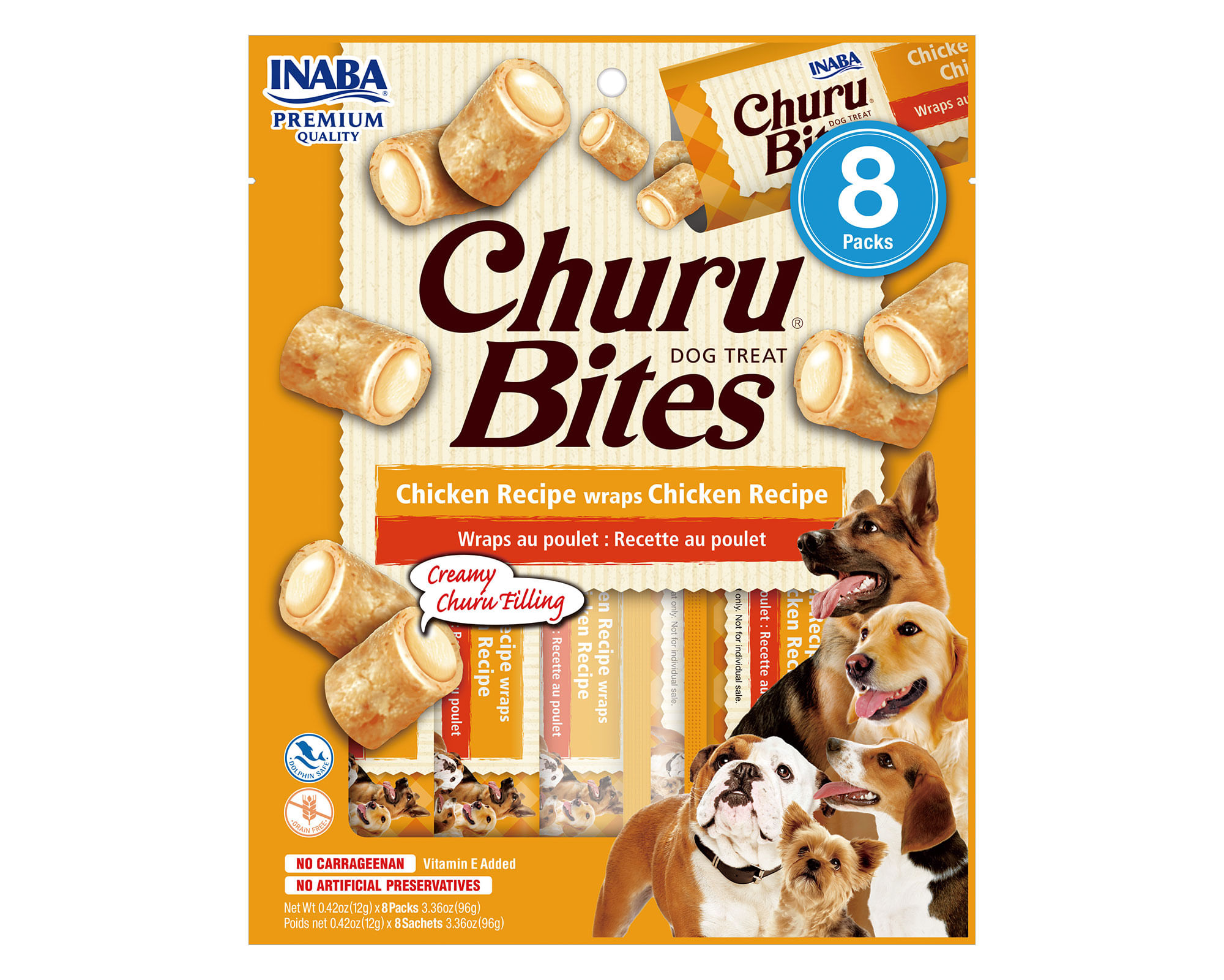 Snack churu Bites perro todas las etapas Pollo 96 g a $4.990