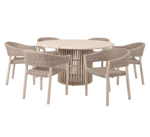 Set comedor exterior Jaribú Artesana 6 personas